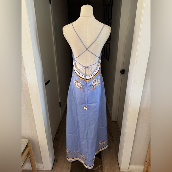 NWT | Commense | Casual Floral Printed Halter Long Dress | Sz M - Picture 6 of 10